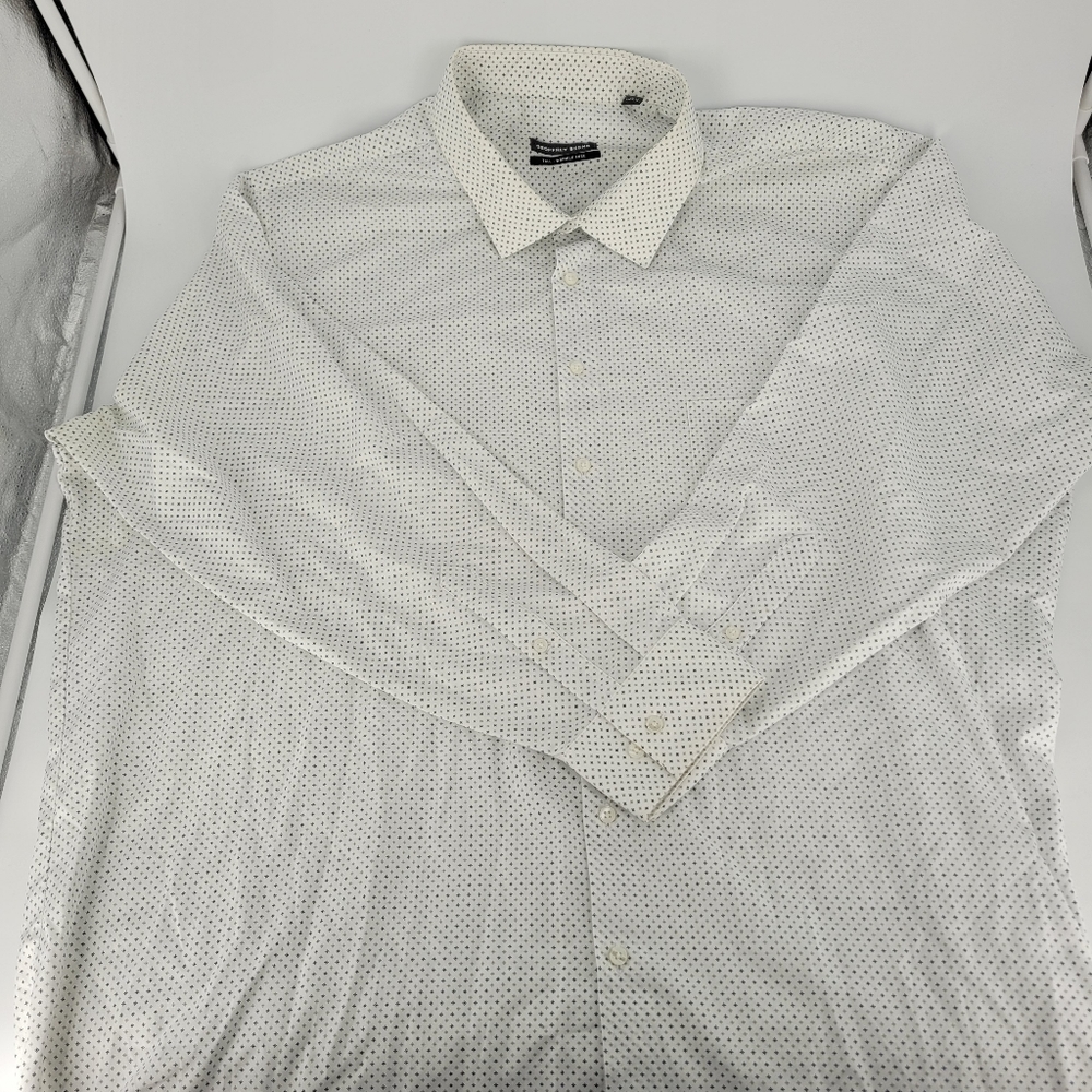Geoffrey Beene Tall Wrinkle Free Men's Shirt Size 20 25/36 Button Down